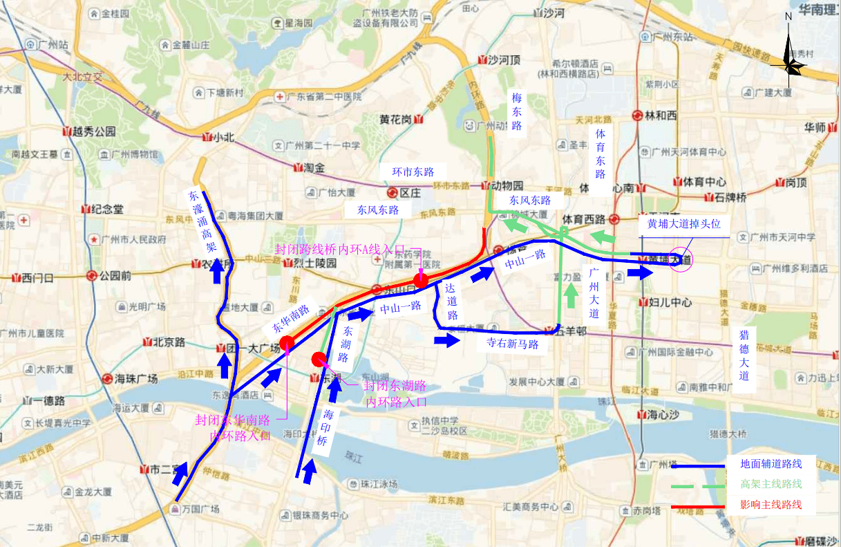 廣州市將（jiāng）對內環路A線等橋跨進（jìn）行橋梁檢測